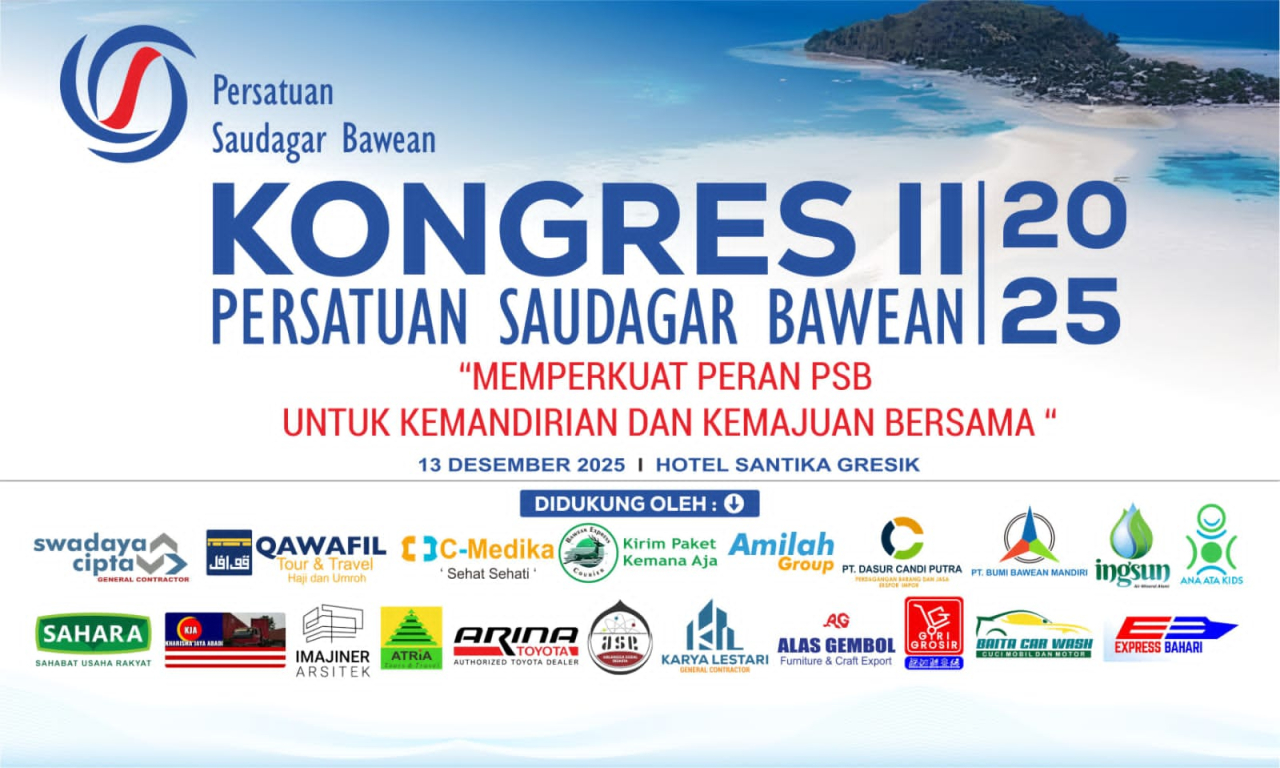 Pamflet Kongres ke II Persatuan Saudagar Bawean (PSB). (Istimewa)
