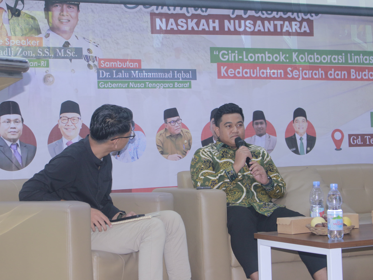 Ketua DPRD Gresik, Muhammad Syahrul Munir, pada acara seminar nasional di Universitas Islam Negeri (UIN) Mataram. (Istimewa)