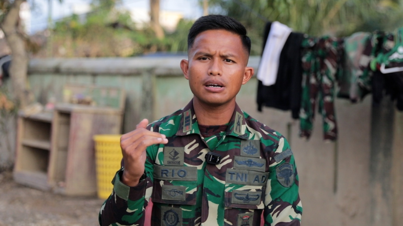 Komandan Kompi Senapan A, Kapten Infanteri Riosi Supajaya Pratama. (Humas BKP RI)