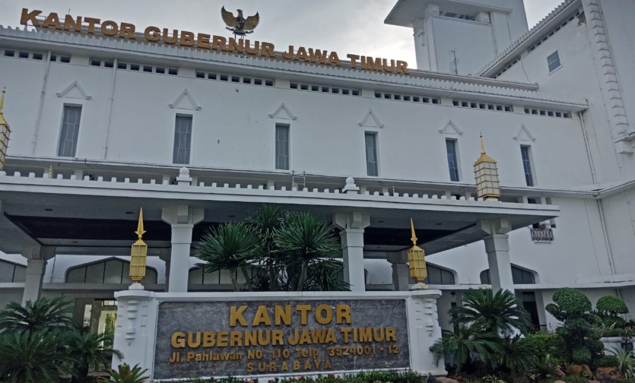 Kantor Gubernur Jawa Timur di Jalan Pahlawan Surabaya. (Istimewa)