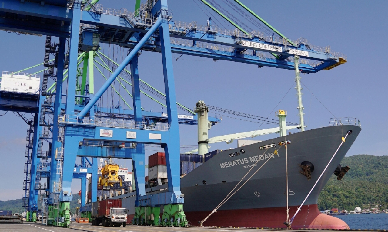 Peti Emas di Pelabuhan Tanjung Perak Surabaya. (Humas Pelindo)