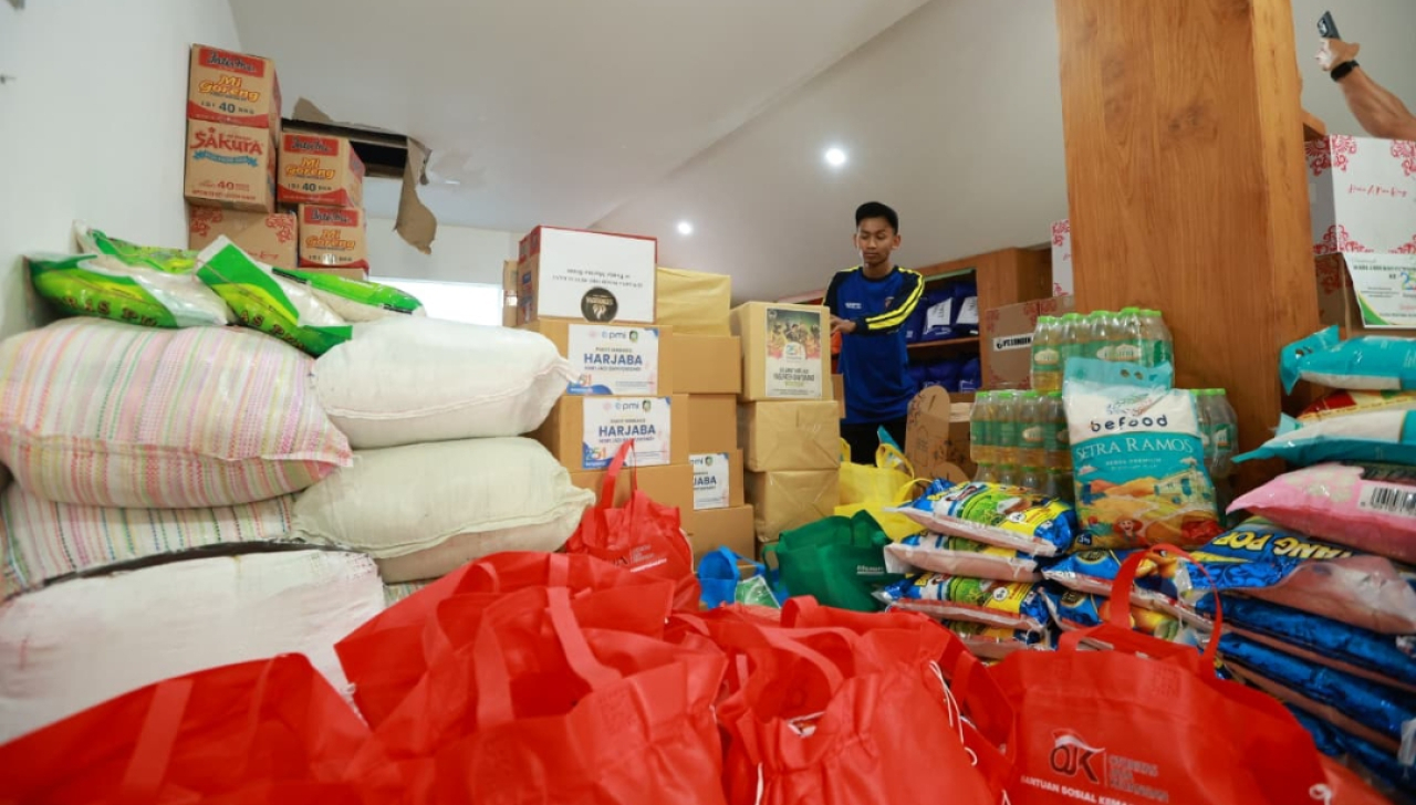 Ribuan paket sembako akan dibagikan ke warga pada momentum Hari Jadi Banyuwangi. (Humas Pemkab Banyuwangi)