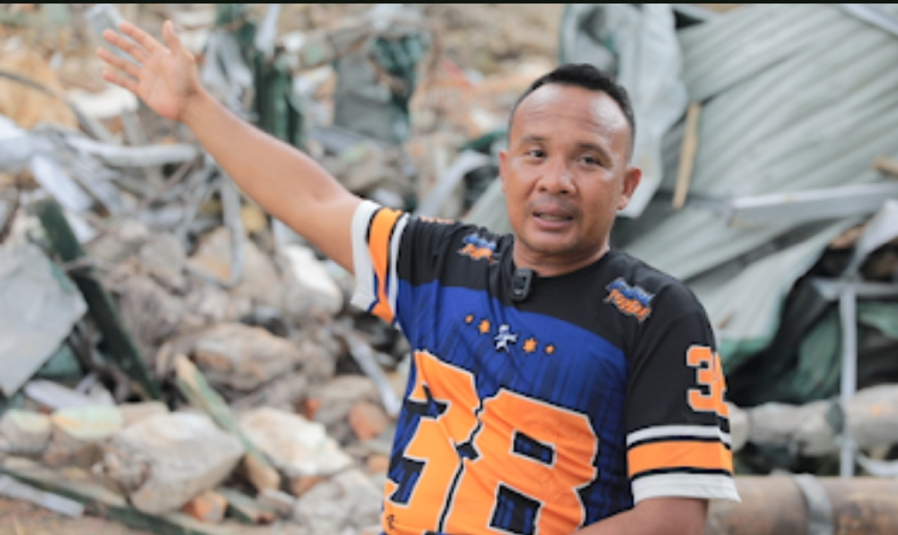 Sersan Satu (Sertu) Hamzah Lubis, mengisahkan kehilangan istri saat bertugas. (Humas BKP RI)