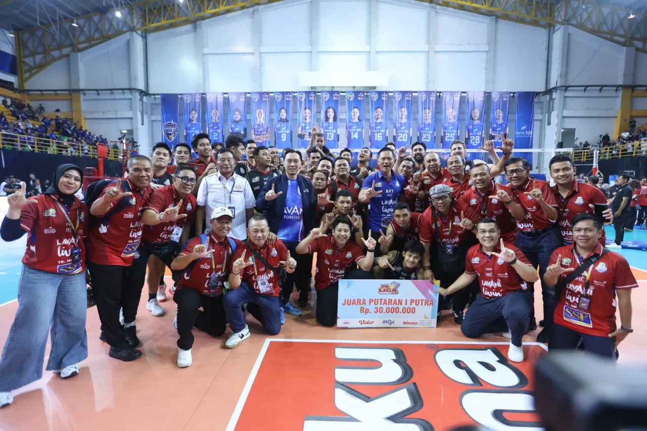 LavAni Livin’ Transmedia juara putaran pertama Proliga 2026. (Istimewa)