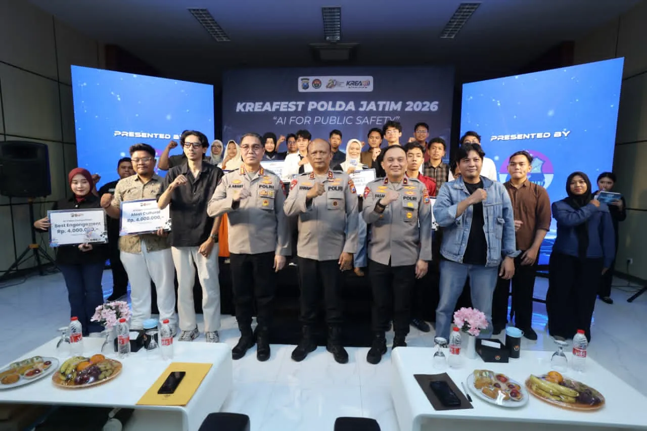 KREAFEST 2026, Polda Jatim Ajak Generasi Muda Manfaatkan AI Lawan Hoaks dan Kejahatan Digital