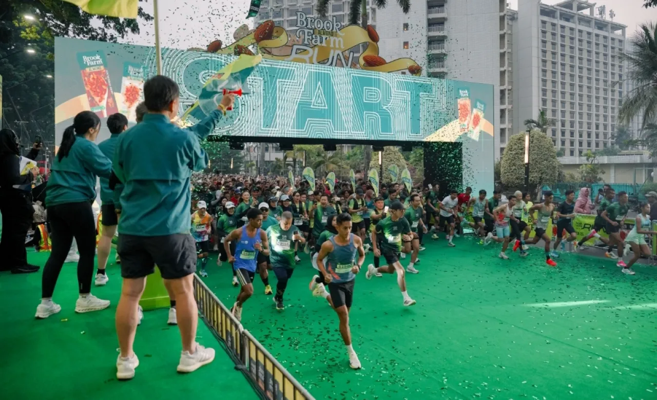 Ribuan Orang Ikuti BrookFarm Almond Run 2026, Gaya Hidup Fit Makin Diminati