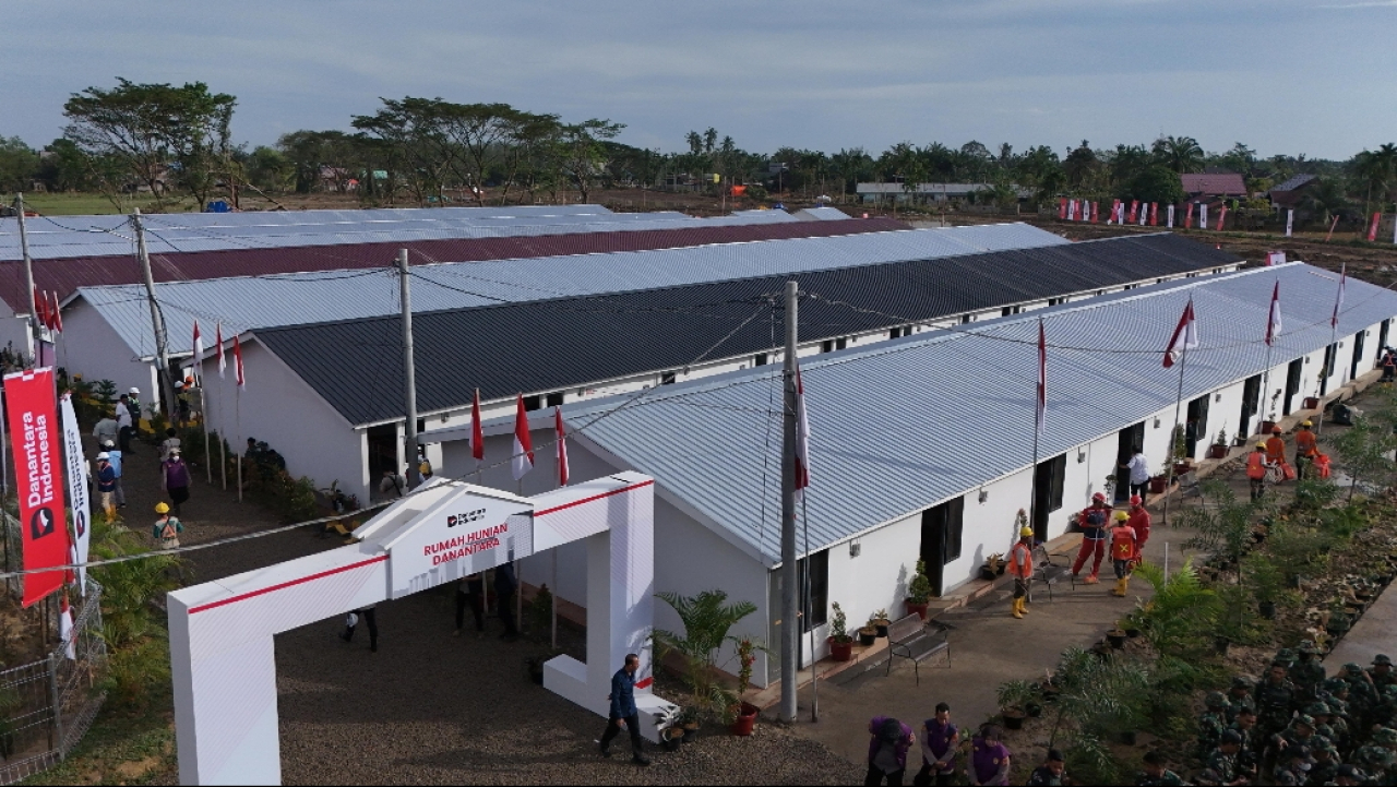 Hunian sementara (huntara) untuk korban terdampak bencana di Aceh. (Humas BKP RI)