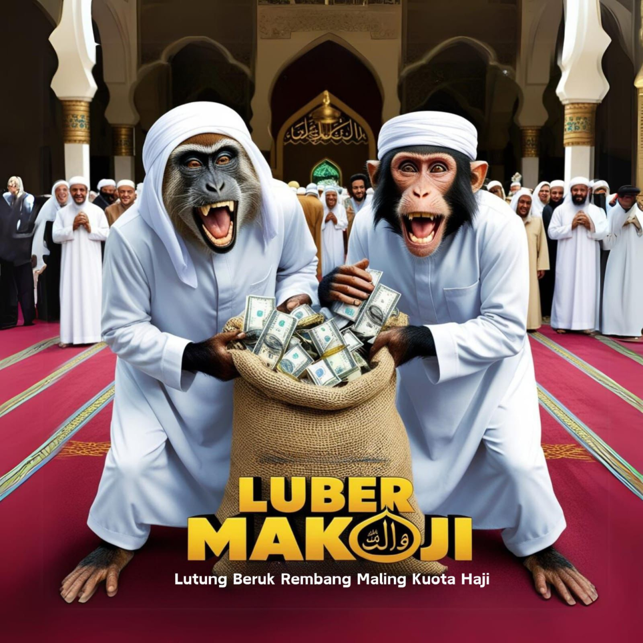 Ilustrasi korupsi dana kouta haji