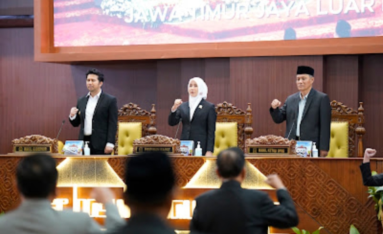 Rapat paripurna di DPRD Jawa Timur. (Dok: DPRD Jatim)