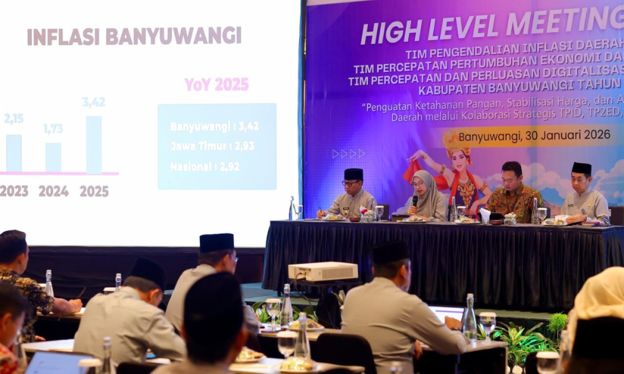 Bupati Ipuk Fiestiandani bersama Tim Pengendali Inflasi Daerah (TPID) memilih melakukan pengamanan sejak hulu untuk kunci inflasi. (Humas Pemkab Banyuwangi)