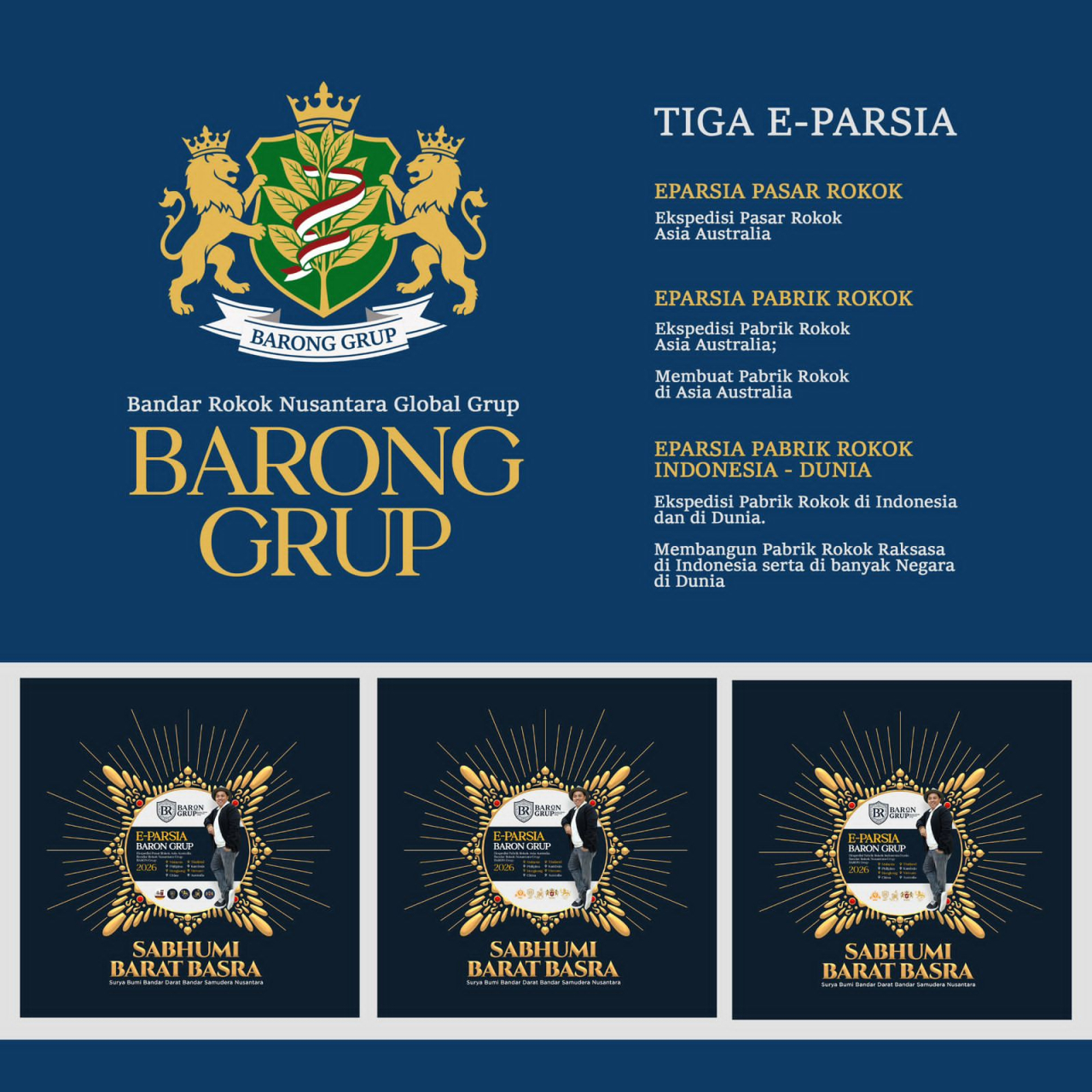 Flyaer Bandar Rokok Nusantara Global Grup (BARONG GRUP). (Dok: Jurnas.net)