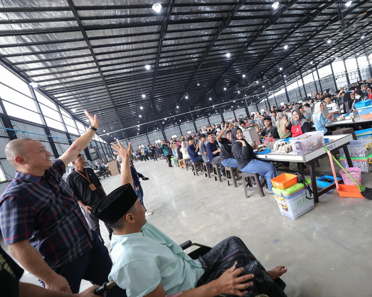 Para disabilitas yang dipekerjakan di perusahaan rokok HS. (Dok. Istimewa)