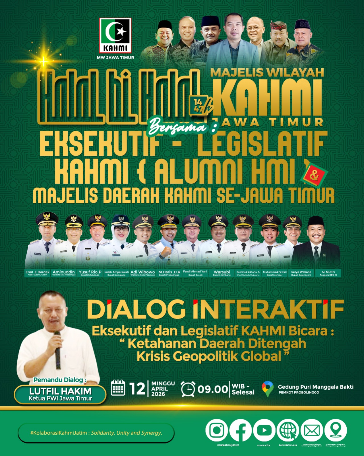 Flayer Halal Bihalal KAHMI Jawa Timur. (Dok: Jurnas.net)
