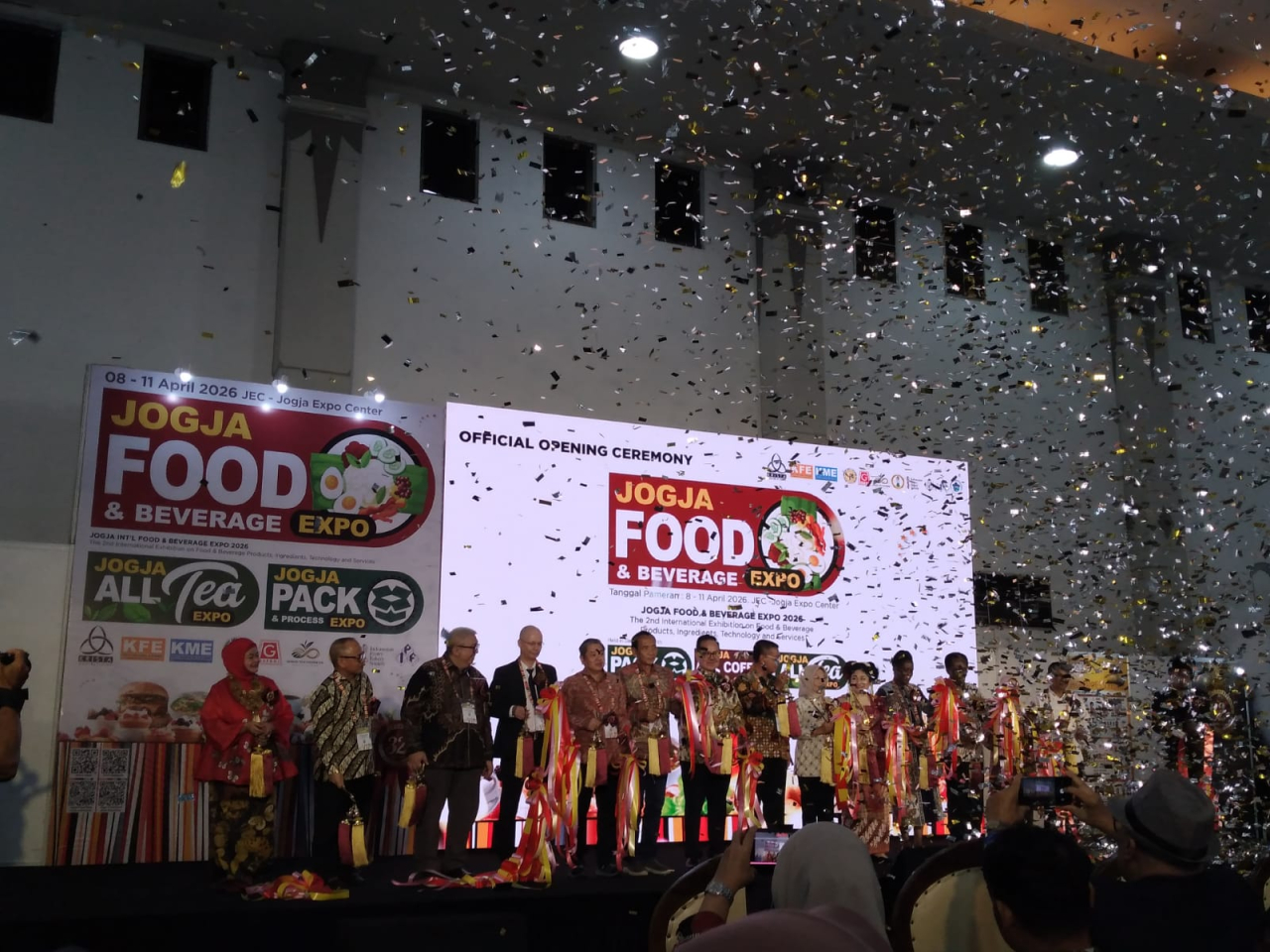 Pembukaan Jogja Good & Baverage Expo di Jogja Expo Centre (JEC) Yogyakarta. (Mustaqim/Jurnas.net)