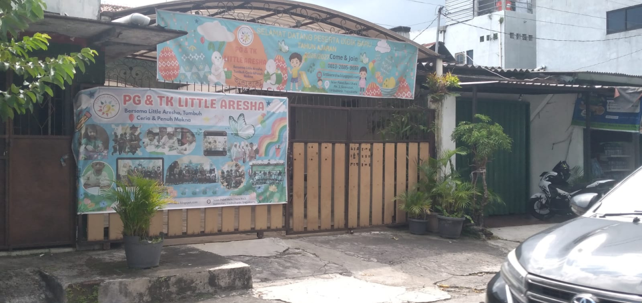 Bangunan Daycare Little Aresha Yogyakarta.
