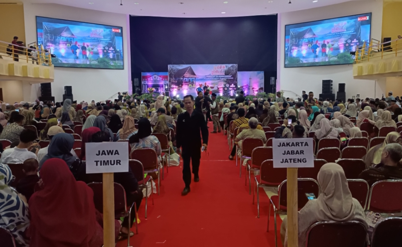 Suasana Halal Bihalal Bawean Internasional di Yogyakarta. (Insani/Amal)