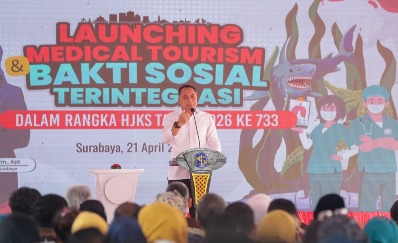 Wali Kota Surabaya Eri Cahyadi launching Medical Tourism. (Humas Pemkot Surabaya)