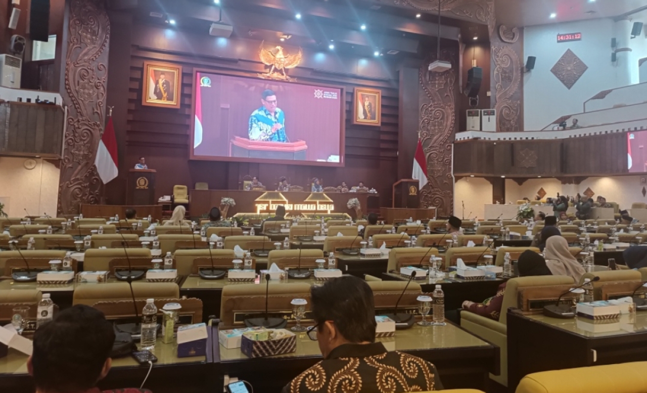 Juru Bicara Pansus BUMD DPRD Jawa Timur, Abdullah Abu Bakar. (Insani/Amal)
