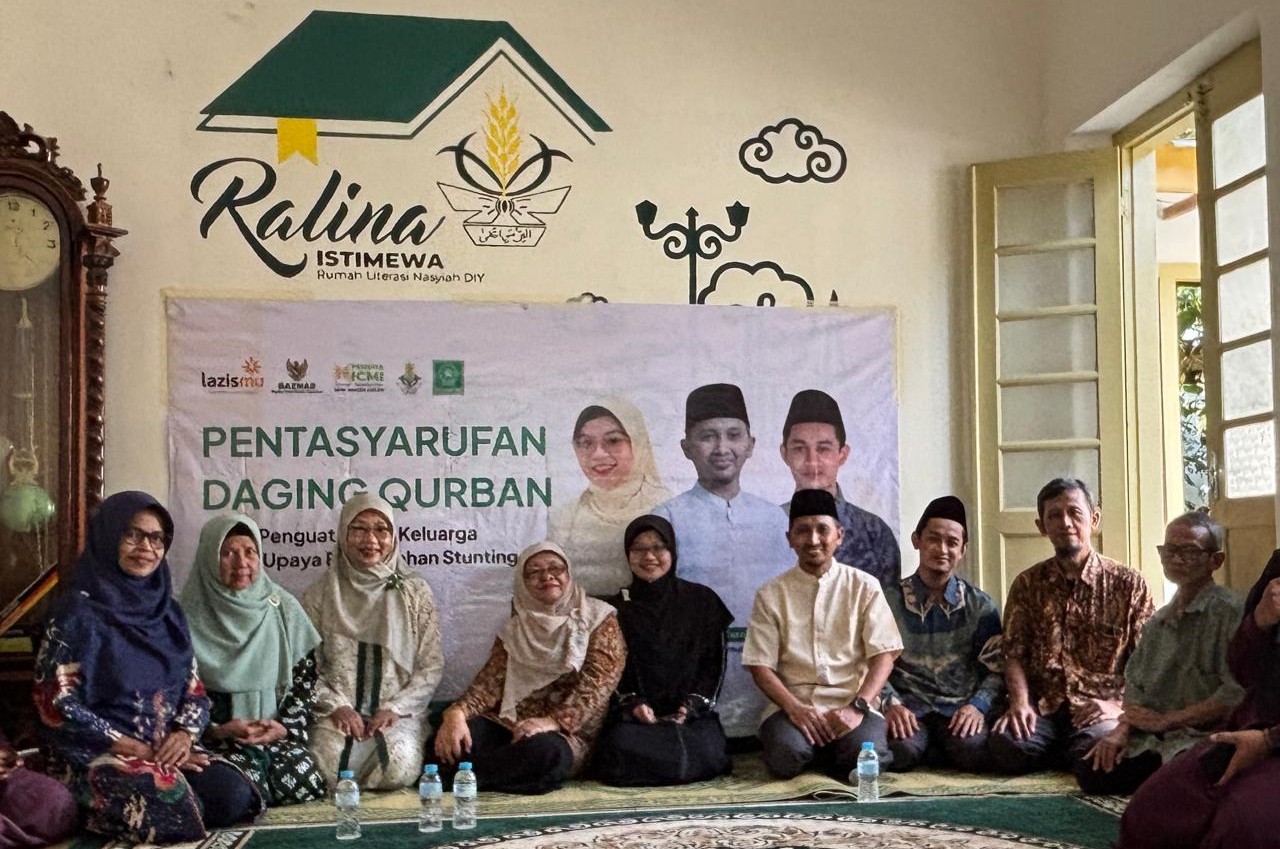 Majelis Pengurus Wilayah (MPW) Pemuda ICMI DIY menggelar kegiatan Pentasyarufan Daging Kurban untuk Penguatan Gizi Keluarga dalam Upaya Pencegahan Stunting. Dok. Istimewa