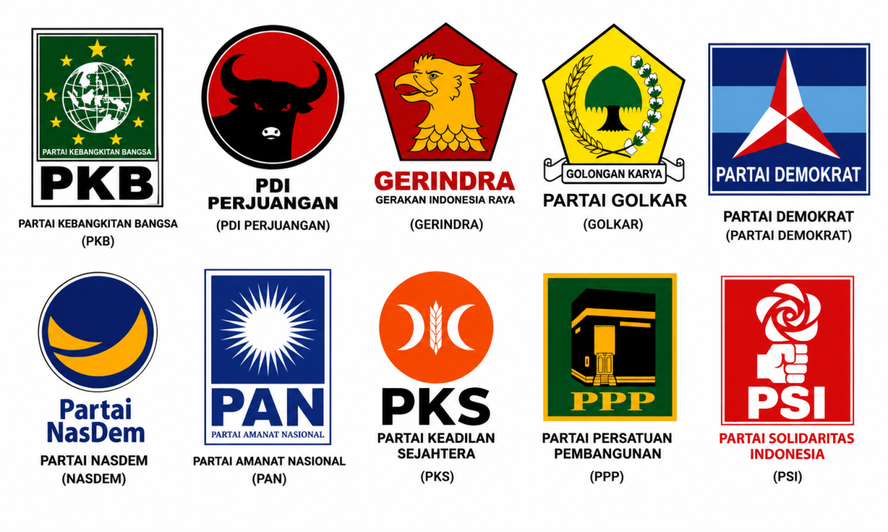 Logo masing-masing partai politik. (Dok: Jurnas.net)