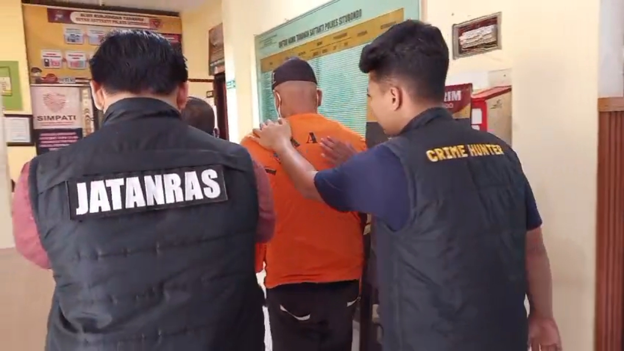 Polisi amankan buronan kriminal di Situbondo. (Istimewa)