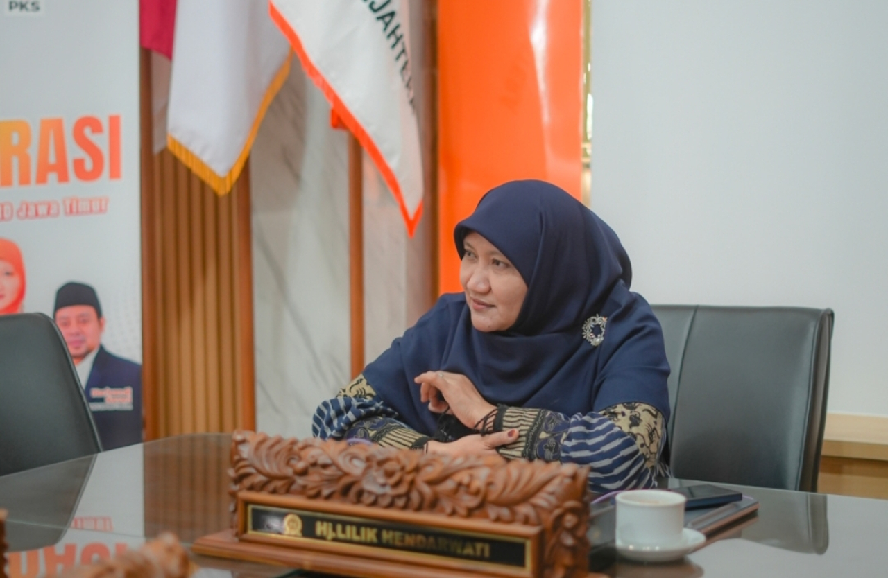Anggota DPRD Jawa Timur dari Fraksi PKS Dapil Kota Surabaya, Lilik Hendarwati. (Fraksipksjatim)