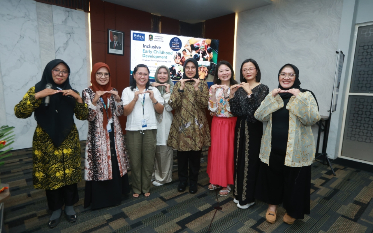 Bupati Banyuwangi, Ipuk Fiestiandani, di sela acara lokakarya perencanaan strategis pengembangan anak usia dini. (Humas Pemkab Banyuwangi)