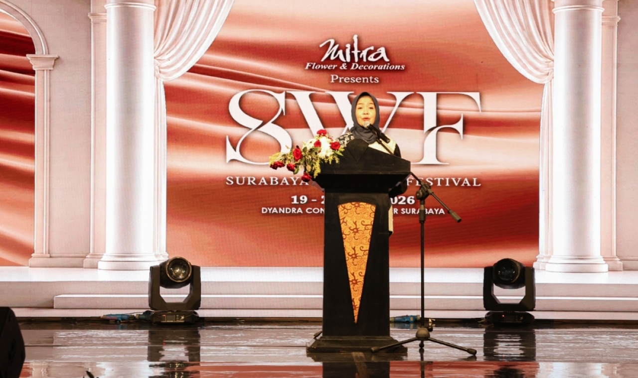 Pembukaan Surabaya Wedding Festival 2026 yang digelar di Dyandra Convention Center Surabaya (DCCS). (Humas Pemkot Surabaya)
