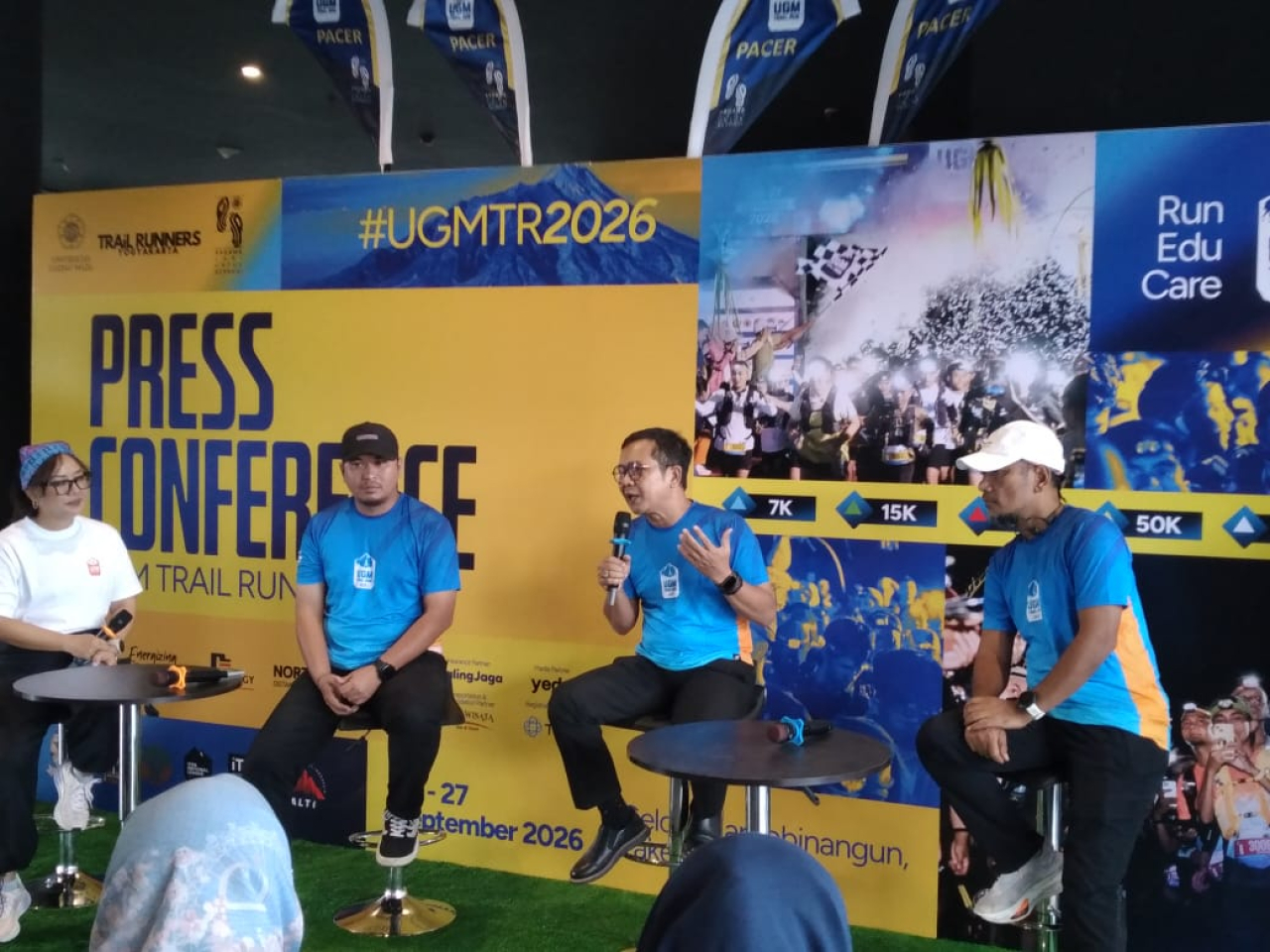 Konferensi pers UGM Trail Run 2026.