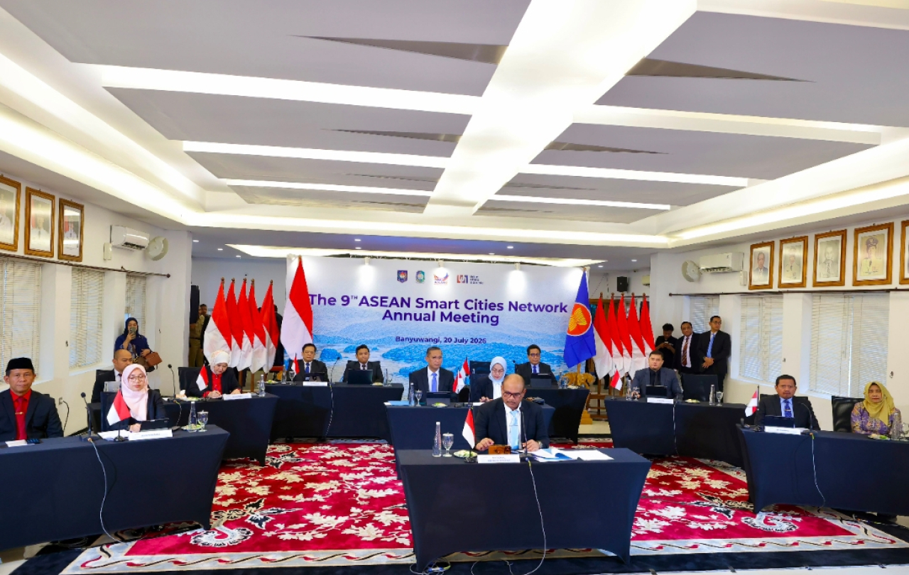 Konsolidasi delegasi Indonesia dalam ASEAN Smart Cities Network (ASCN) di Banyuwangi. (Humas Pemkab Banyuwangi)