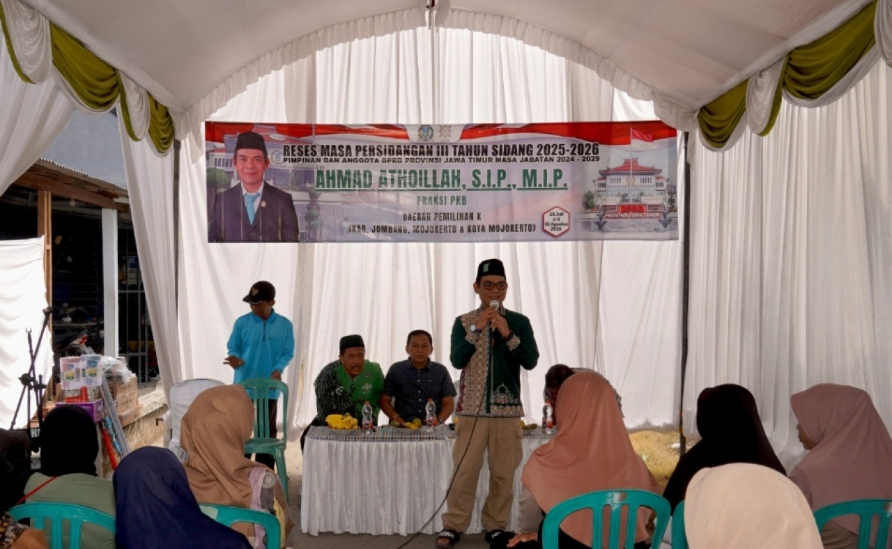 Anggota DPRD Jawa Timur Fraksi PKB, Ahmad Athoillah atau Gus Atho, saat reses di Desa Sumberjo, Kab. Jombang. (Dok: Jurnas.net)