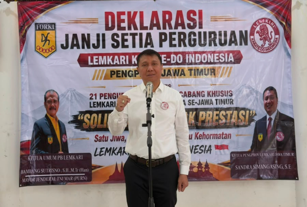 Ketua Umum PB Lemkari Karate-Do Indonesia, Bambang Sutrisno. (Istimewa)