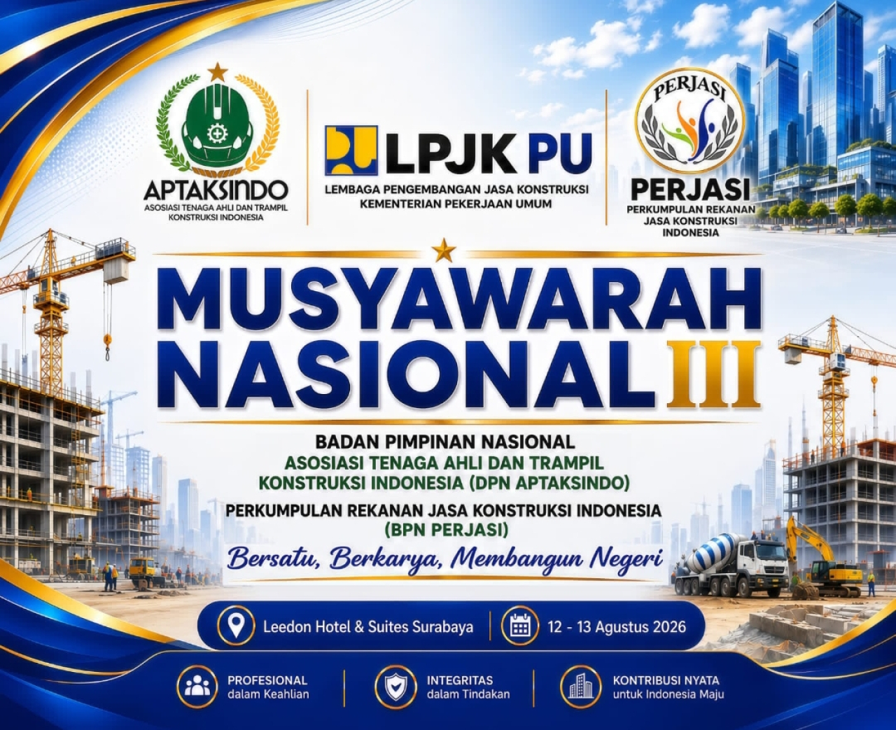 Flayer Munas III APTAKSINDO dan PERJASI. (Istimewa)