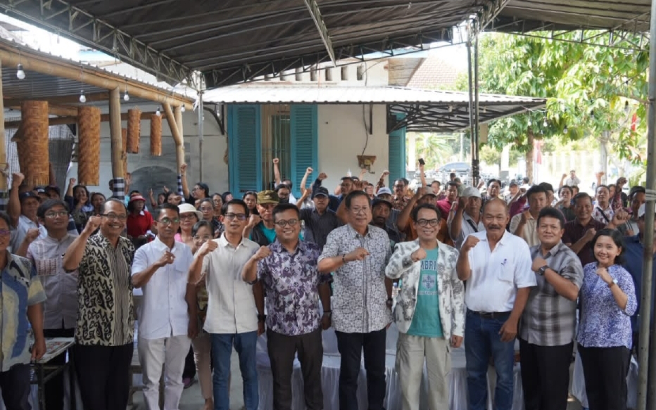 Badan Persatuan Antar Iman (BERANI) DPC PKB Kabupaten Jombang di sela menggelar rapat koordinasi untuk menyambut muktamirin Muktamar NU ke-35. (Istimewa)
