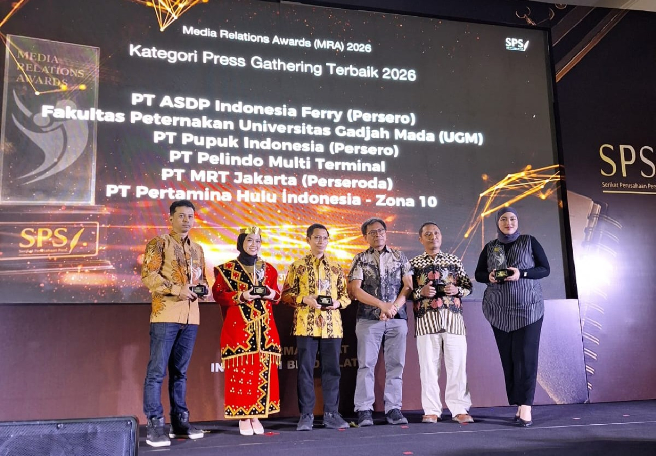 Para penerima penghargaan pada Media Relations Award (MRA) 2026.