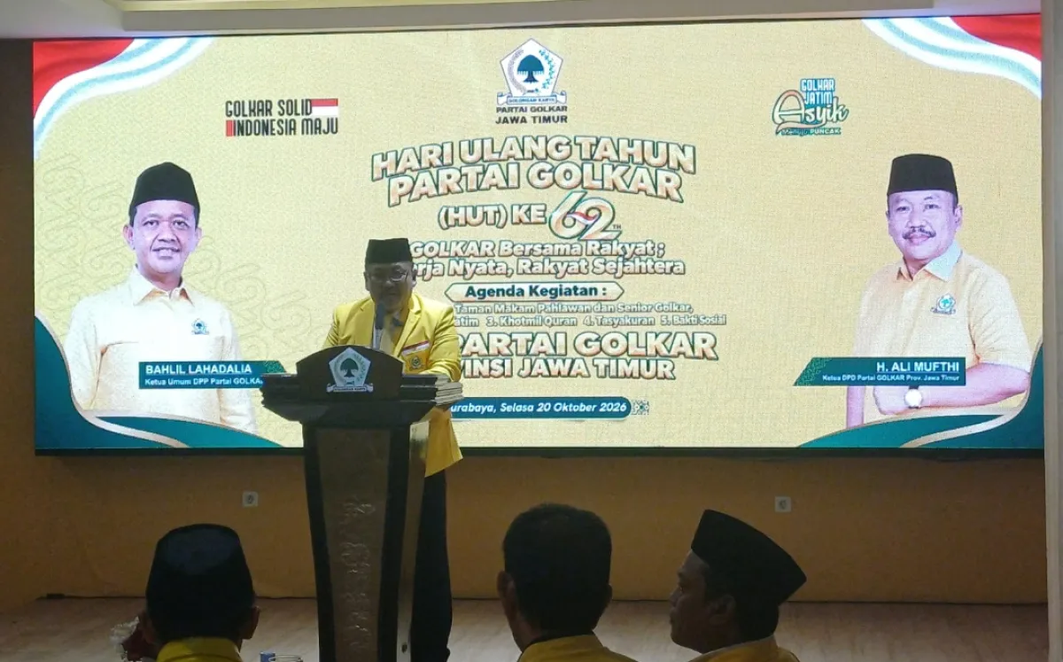 HUT ke-62 Golkar, Ali Mufthi Tekankan Kaderisasi dan Regenerasi Kepemimpinan
