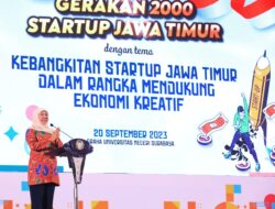 Resmikan Gerakan 2.000 Startup Jatim, Khofifah Optimis Jadi Pengungkit Tumbuhnya Ekonomi Kreatif