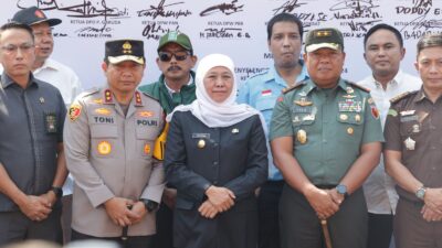 Deklarasi Pemilu Damai, Forkopimda Jatim Ajak Hindari Politik Identitas dan Ujaran Kebencian