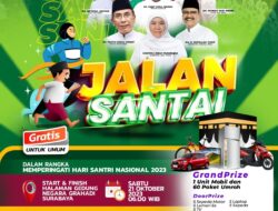 100 Peserta Ikuti Jalan Santai Hari Santri, Khofifah: Tersedia Grandprize Mobil Hingga 60 Paket Umroh