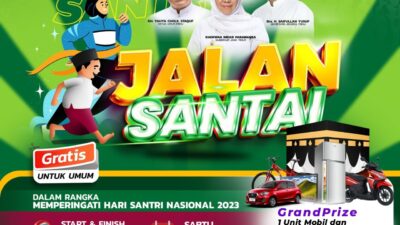 100 Peserta Ikuti Jalan Santai Hari Santri, Khofifah: Tersedia Grandprize Mobil Hingga 60 Paket Umroh