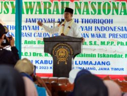 Thoriqoh Syathoriyyah se- Indonesia Deklarasi Menangkan Pasangan AMIN di Pilpres 2024