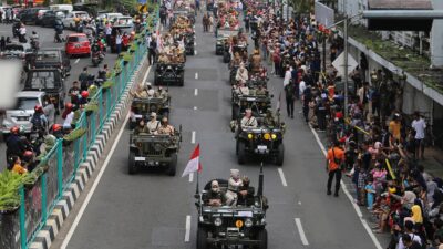 Ratusan Personel Satpol PP Diterjunkan Untuk Pengamanan Parade Surabaya Juang 2023