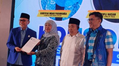 Pilgub Jatim 2024, Khofifah Terima Surat Rekomendasi dari PAN