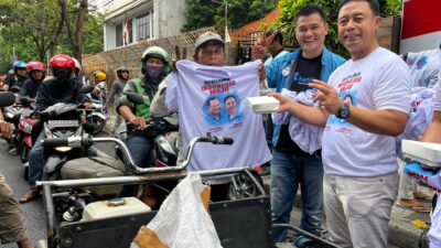 Bagikan Kaos dan Nasi Kotak Gratis, Cara Tim Prabowo-Gibran Gaet Pemilih di Jatim