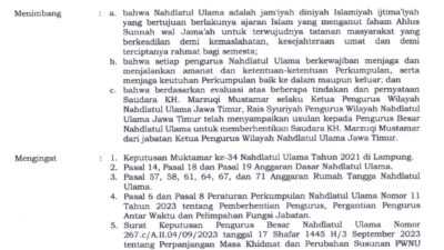 PBNU Pecat Ketua PWNU Jatim Diduga Karena Tak Dukung Prabowo-Gibran