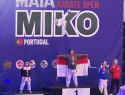 Wakili Indonesia, Siswi Banyuwangi Raih Dua Emas Juara Karate Dunia di Portugal