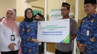13 Ribu Ketua RT/RW di Banyuwangi Dicover BPJS Ketenagakerjaan dan Intensif Per Bulan