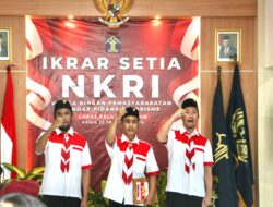 Tiga Napiter di Lapas Kelas I Madiun Ikrar Setia NKRI