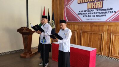 Dua Narapidana Teroris di Lapas Ngawi Ikrar Setia Kepada NKRI