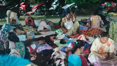 Warga Pulau Bawean Mengungsi di Dataran Tinggi Takut Terjadi Stunami